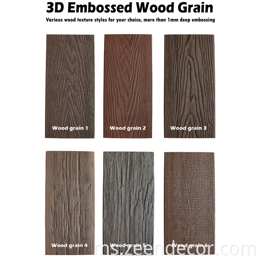 China New Style WPC Flooring Wood Plastic Composite Decking Elegant Look Like Wood